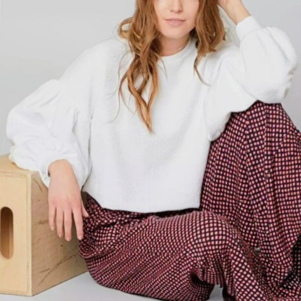 Free People Oversized Sweatshirt Sleeves Like These Cropped Pullover Small